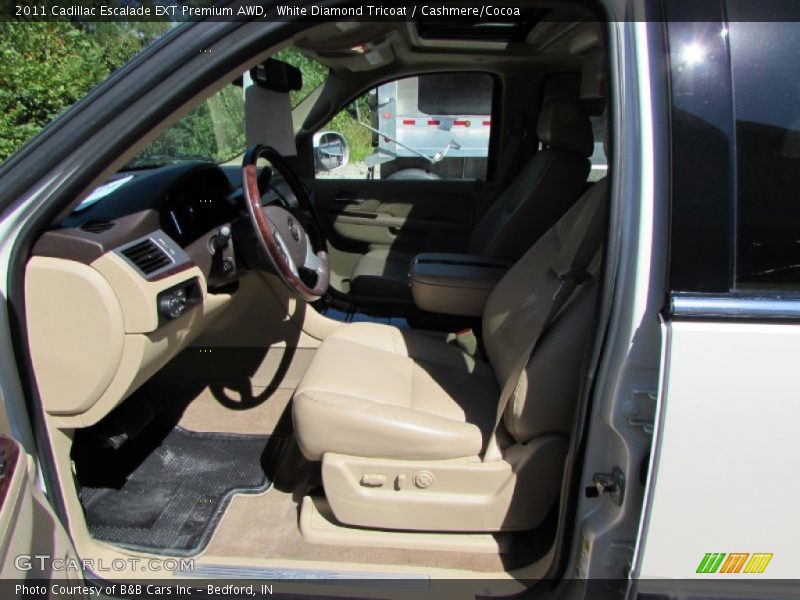White Diamond Tricoat / Cashmere/Cocoa 2011 Cadillac Escalade EXT Premium AWD