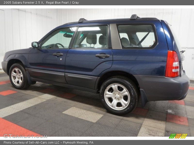 Regal Blue Pearl / Gray 2005 Subaru Forester 2.5 X