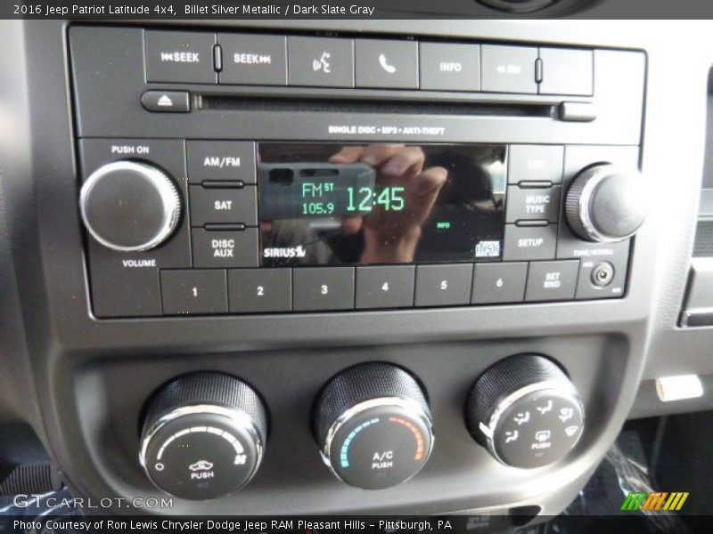 Billet Silver Metallic / Dark Slate Gray 2016 Jeep Patriot Latitude 4x4