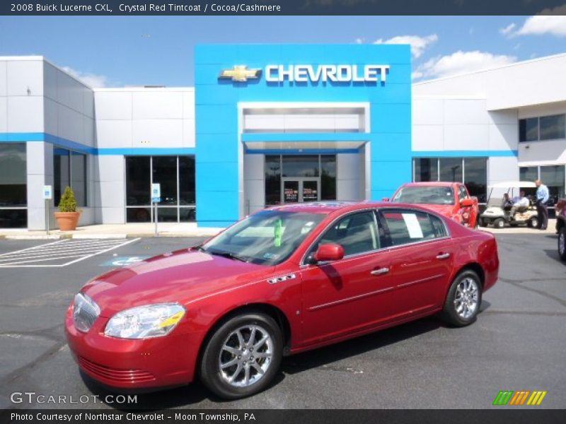 Crystal Red Tintcoat / Cocoa/Cashmere 2008 Buick Lucerne CXL