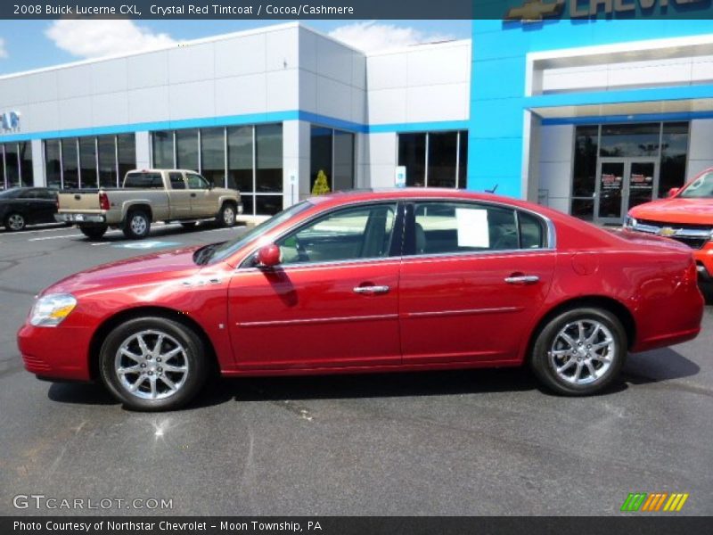 Crystal Red Tintcoat / Cocoa/Cashmere 2008 Buick Lucerne CXL