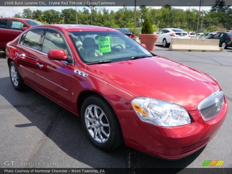 Crystal Red Tintcoat / Cocoa/Cashmere 2008 Buick Lucerne CXL