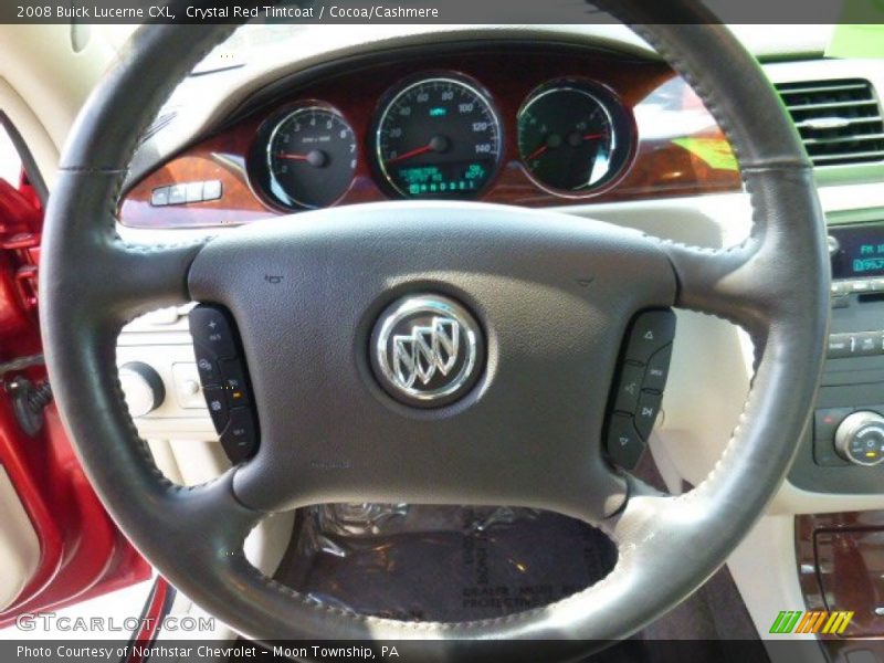 Crystal Red Tintcoat / Cocoa/Cashmere 2008 Buick Lucerne CXL