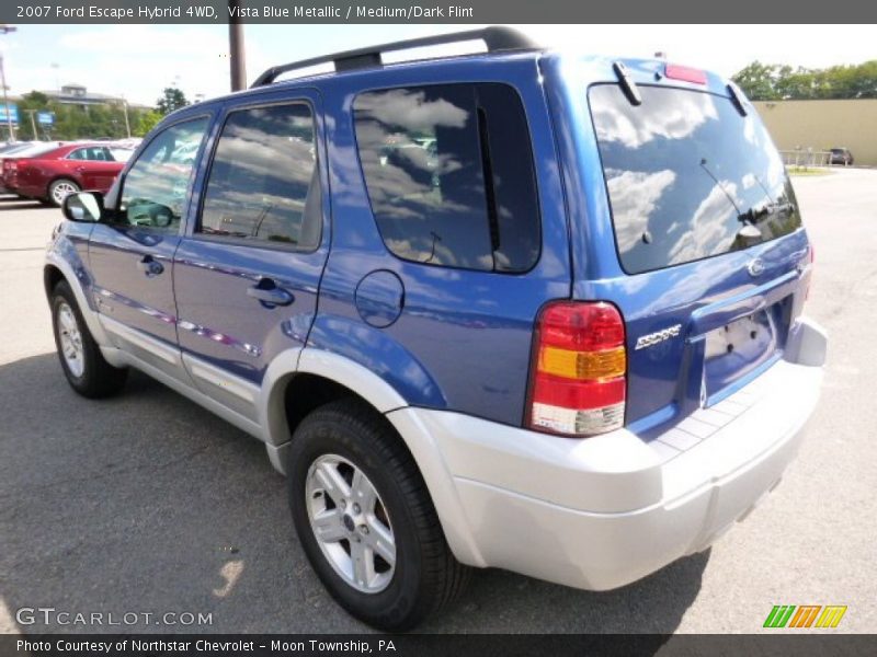 Vista Blue Metallic / Medium/Dark Flint 2007 Ford Escape Hybrid 4WD