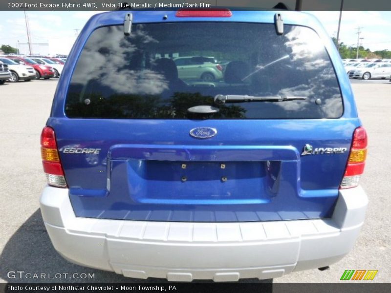 Vista Blue Metallic / Medium/Dark Flint 2007 Ford Escape Hybrid 4WD