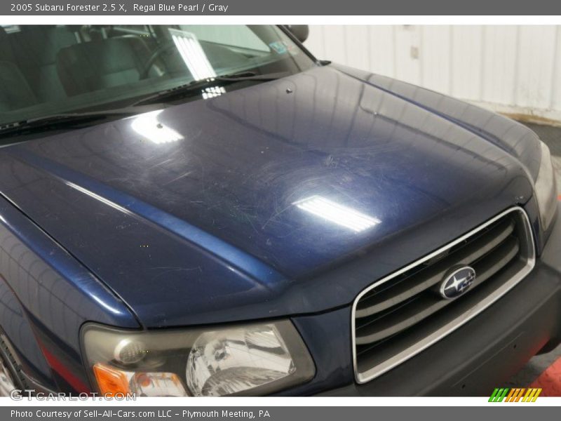 Regal Blue Pearl / Gray 2005 Subaru Forester 2.5 X