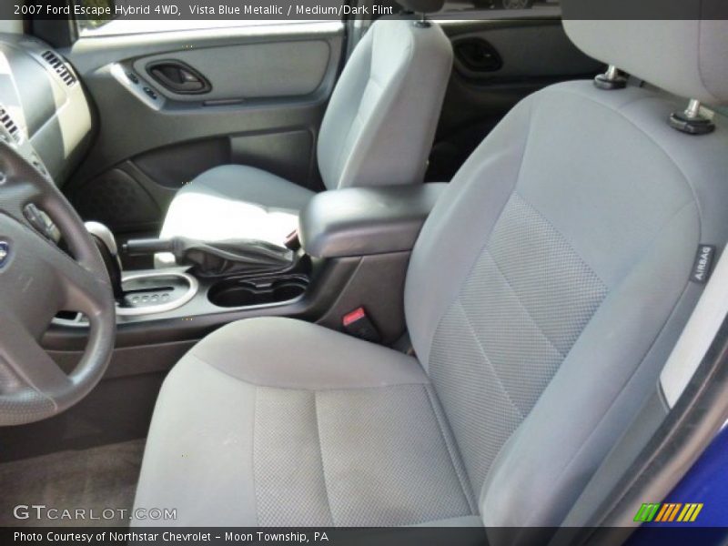 Vista Blue Metallic / Medium/Dark Flint 2007 Ford Escape Hybrid 4WD