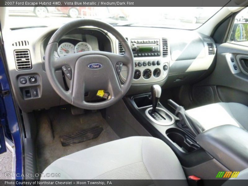 Vista Blue Metallic / Medium/Dark Flint 2007 Ford Escape Hybrid 4WD