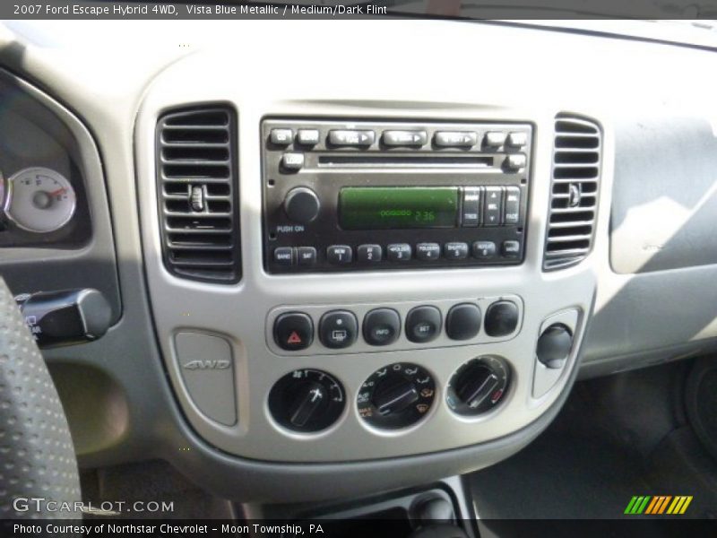 Vista Blue Metallic / Medium/Dark Flint 2007 Ford Escape Hybrid 4WD