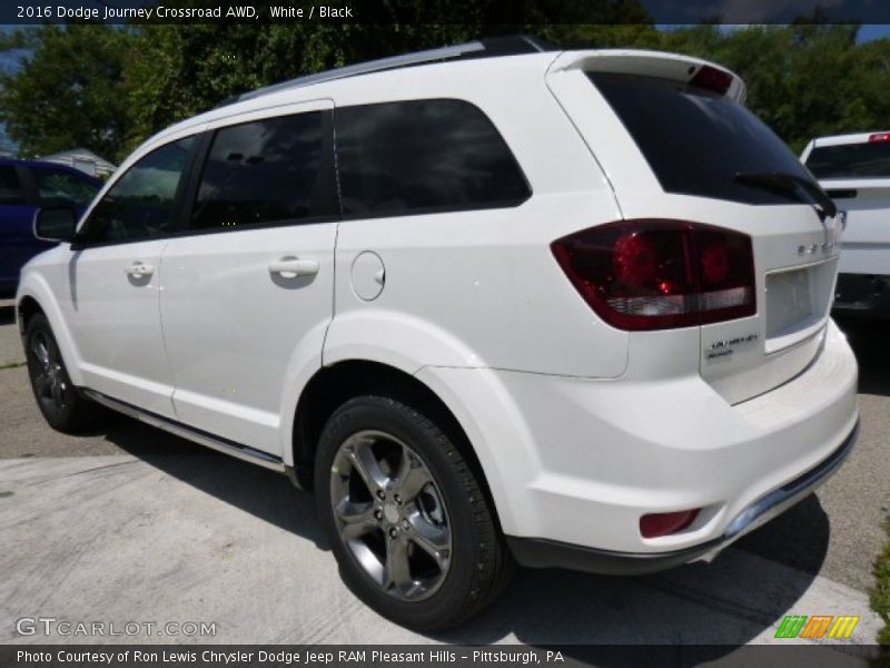 White / Black 2016 Dodge Journey Crossroad AWD