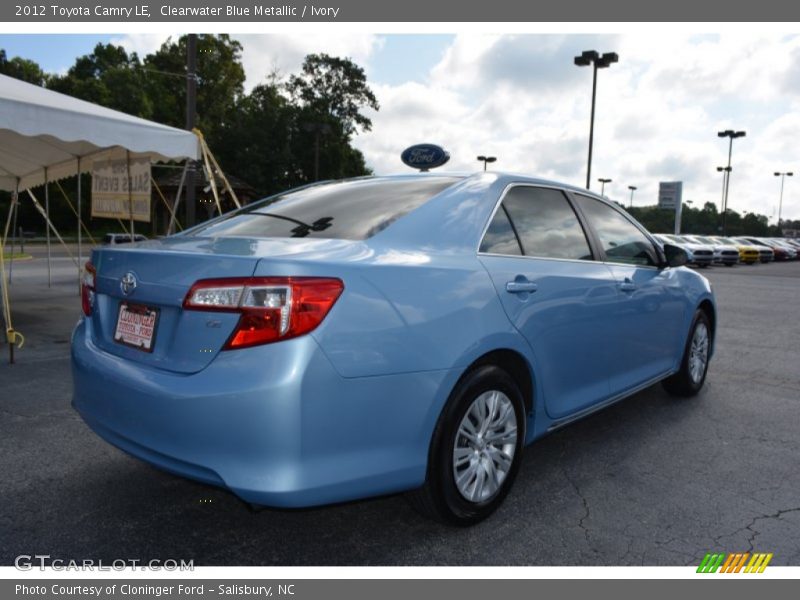 Clearwater Blue Metallic / Ivory 2012 Toyota Camry LE