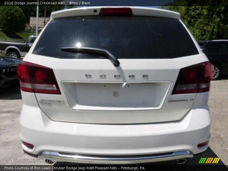 White / Black 2016 Dodge Journey Crossroad AWD