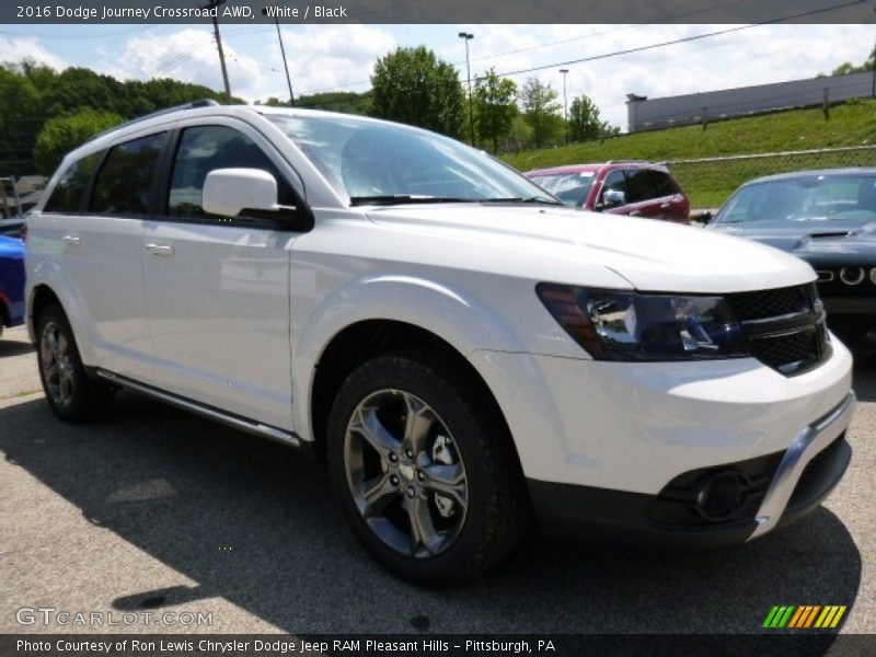 White / Black 2016 Dodge Journey Crossroad AWD