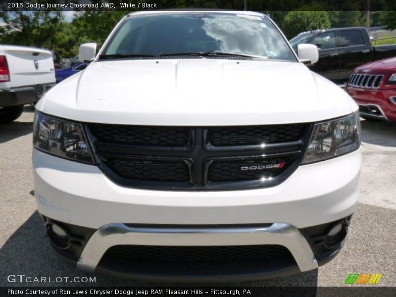 White / Black 2016 Dodge Journey Crossroad AWD