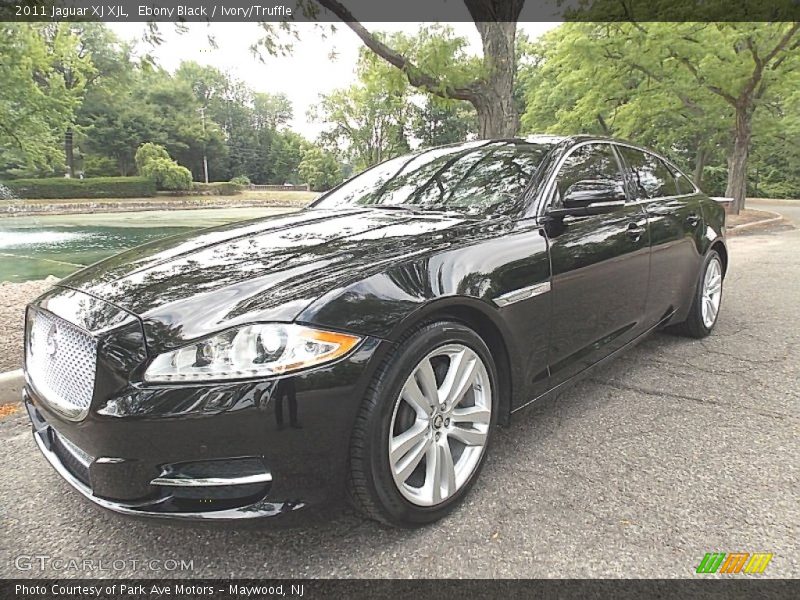 Ebony Black / Ivory/Truffle 2011 Jaguar XJ XJL