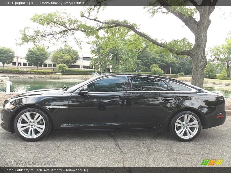 Ebony Black / Ivory/Truffle 2011 Jaguar XJ XJL