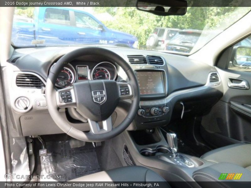 White / Black 2016 Dodge Journey Crossroad AWD