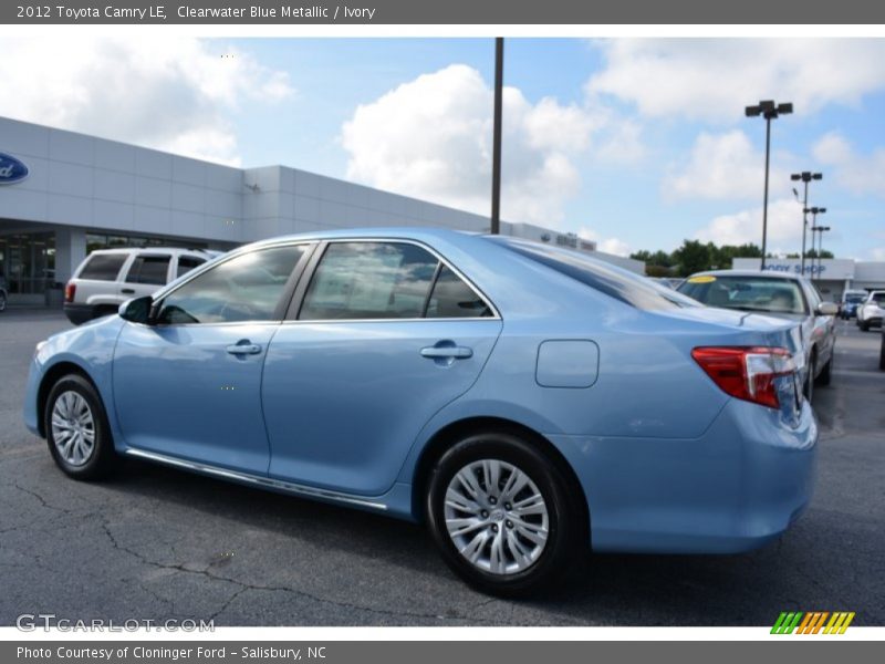 Clearwater Blue Metallic / Ivory 2012 Toyota Camry LE