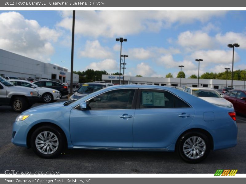 Clearwater Blue Metallic / Ivory 2012 Toyota Camry LE