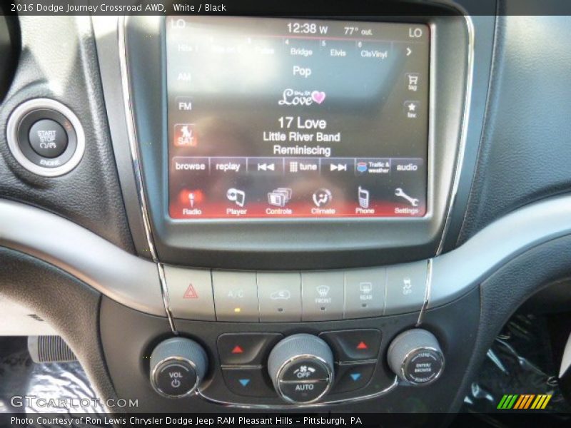 White / Black 2016 Dodge Journey Crossroad AWD