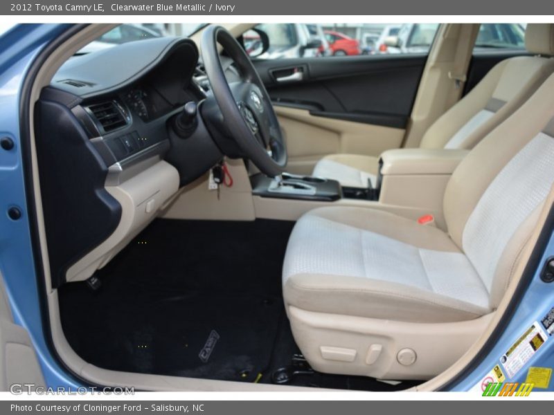 Clearwater Blue Metallic / Ivory 2012 Toyota Camry LE