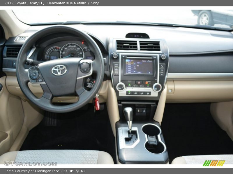 Clearwater Blue Metallic / Ivory 2012 Toyota Camry LE