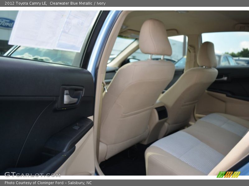 Clearwater Blue Metallic / Ivory 2012 Toyota Camry LE