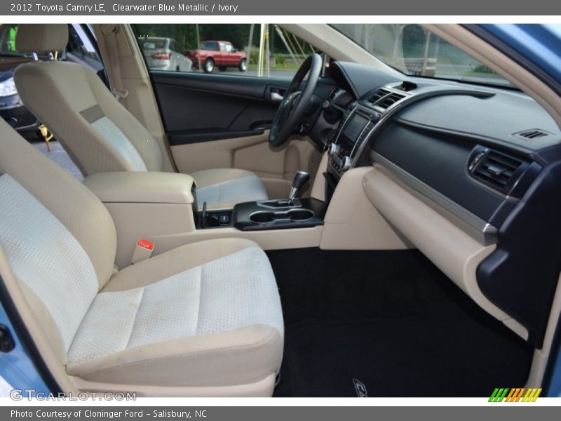 Clearwater Blue Metallic / Ivory 2012 Toyota Camry LE