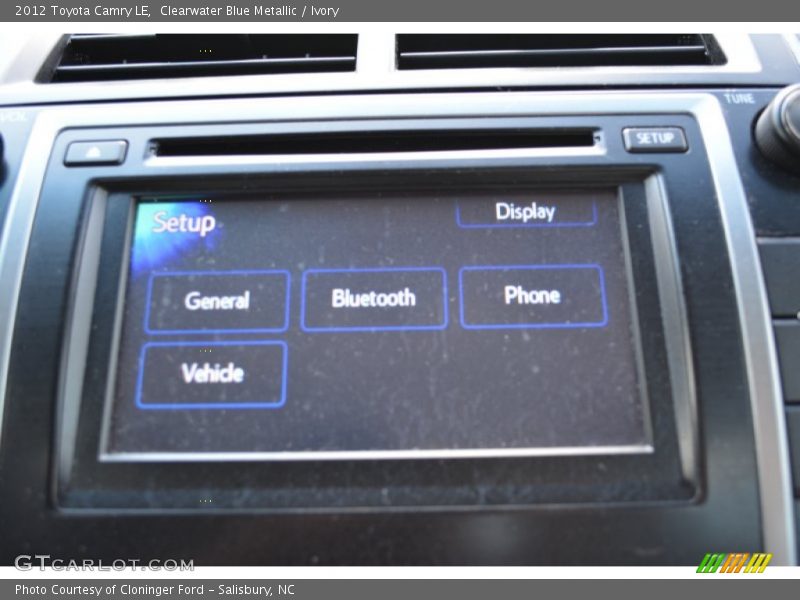Clearwater Blue Metallic / Ivory 2012 Toyota Camry LE