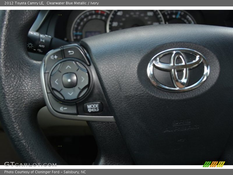 Clearwater Blue Metallic / Ivory 2012 Toyota Camry LE