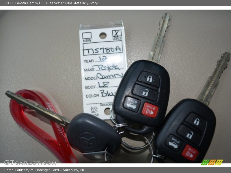 Clearwater Blue Metallic / Ivory 2012 Toyota Camry LE