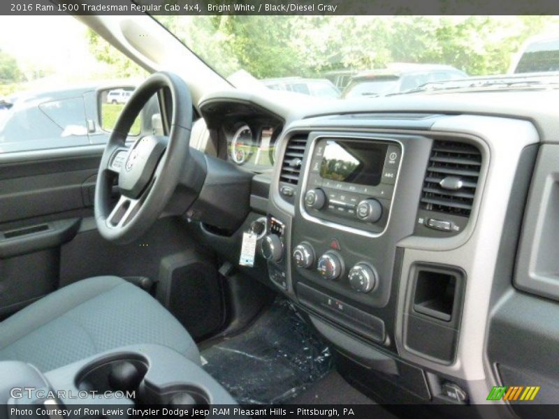 Bright White / Black/Diesel Gray 2016 Ram 1500 Tradesman Regular Cab 4x4