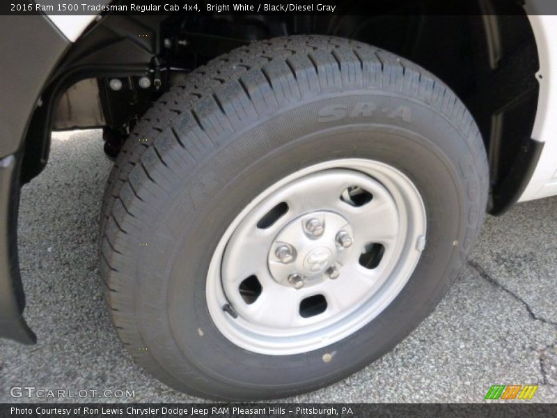 Bright White / Black/Diesel Gray 2016 Ram 1500 Tradesman Regular Cab 4x4