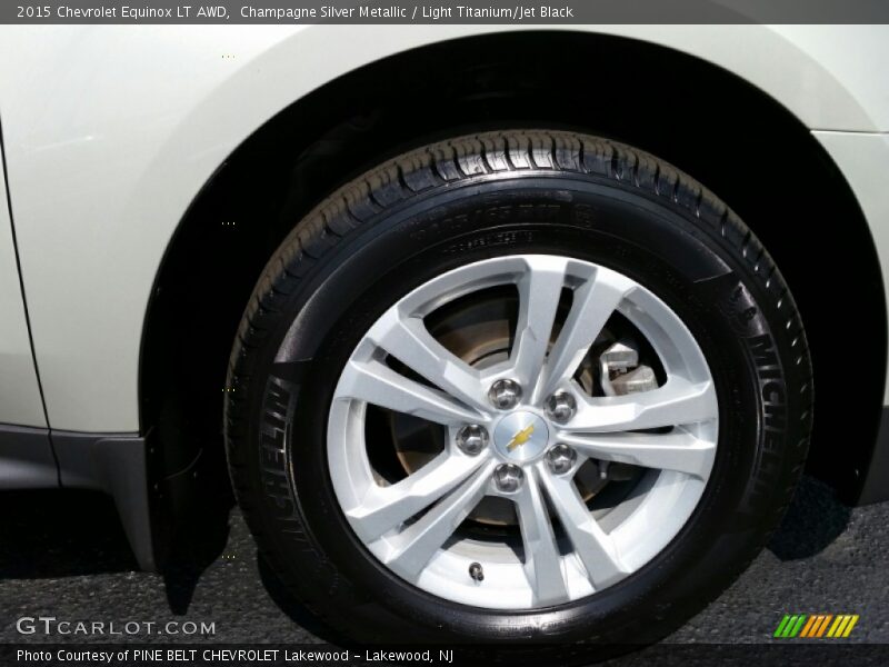 Champagne Silver Metallic / Light Titanium/Jet Black 2015 Chevrolet Equinox LT AWD