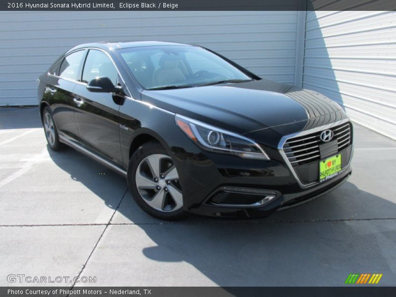 Eclipse Black / Beige 2016 Hyundai Sonata Hybrid Limited
