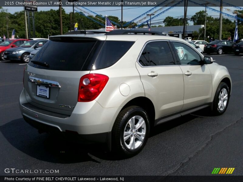 Champagne Silver Metallic / Light Titanium/Jet Black 2015 Chevrolet Equinox LT AWD