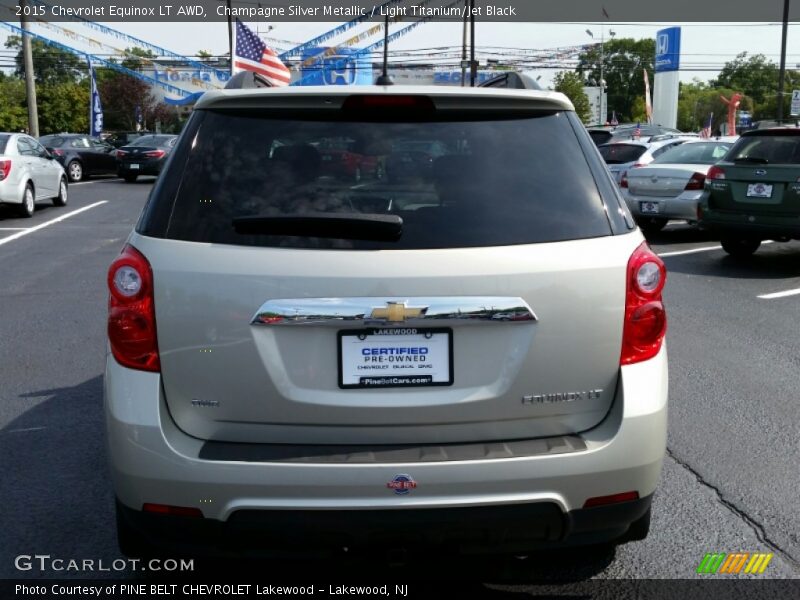 Champagne Silver Metallic / Light Titanium/Jet Black 2015 Chevrolet Equinox LT AWD