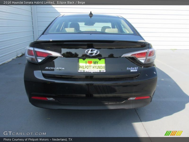 Eclipse Black / Beige 2016 Hyundai Sonata Hybrid Limited