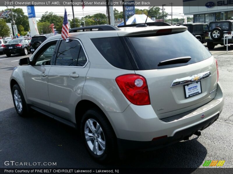 Champagne Silver Metallic / Light Titanium/Jet Black 2015 Chevrolet Equinox LT AWD