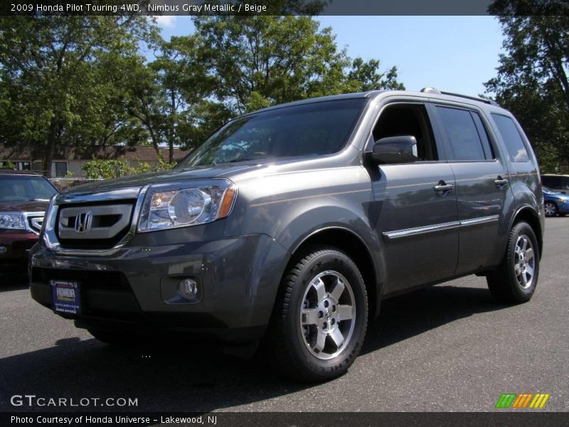 Nimbus Gray Metallic / Beige 2009 Honda Pilot Touring 4WD