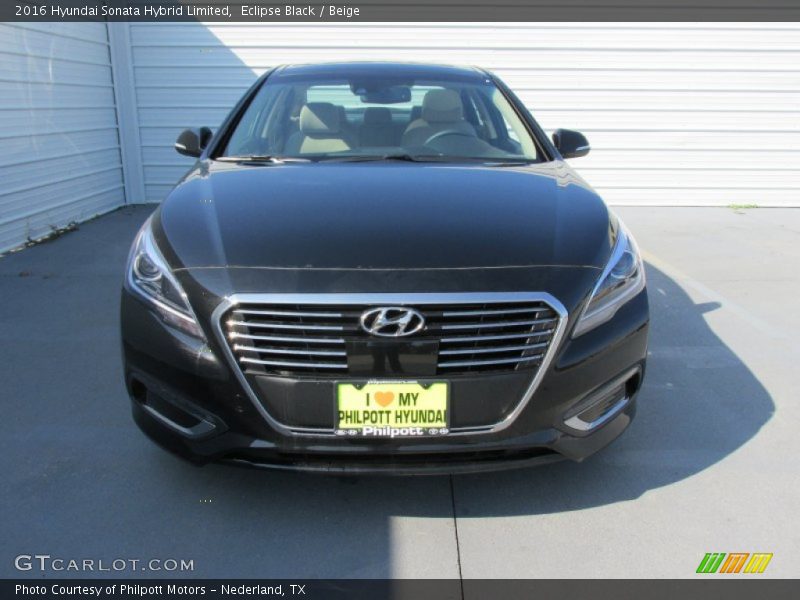 Eclipse Black / Beige 2016 Hyundai Sonata Hybrid Limited