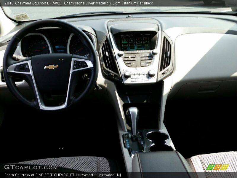 Champagne Silver Metallic / Light Titanium/Jet Black 2015 Chevrolet Equinox LT AWD