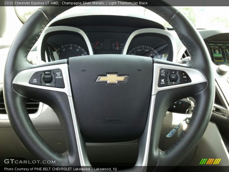 Champagne Silver Metallic / Light Titanium/Jet Black 2015 Chevrolet Equinox LT AWD