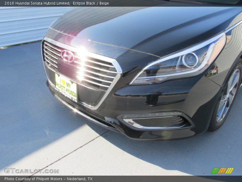 Eclipse Black / Beige 2016 Hyundai Sonata Hybrid Limited