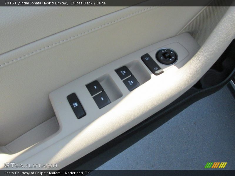 Eclipse Black / Beige 2016 Hyundai Sonata Hybrid Limited