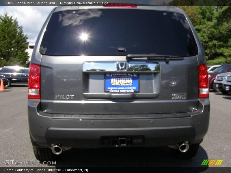 Nimbus Gray Metallic / Beige 2009 Honda Pilot Touring 4WD