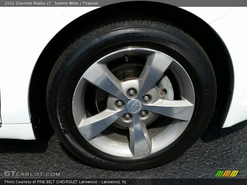 Summit White / Titanium 2012 Chevrolet Malibu LT