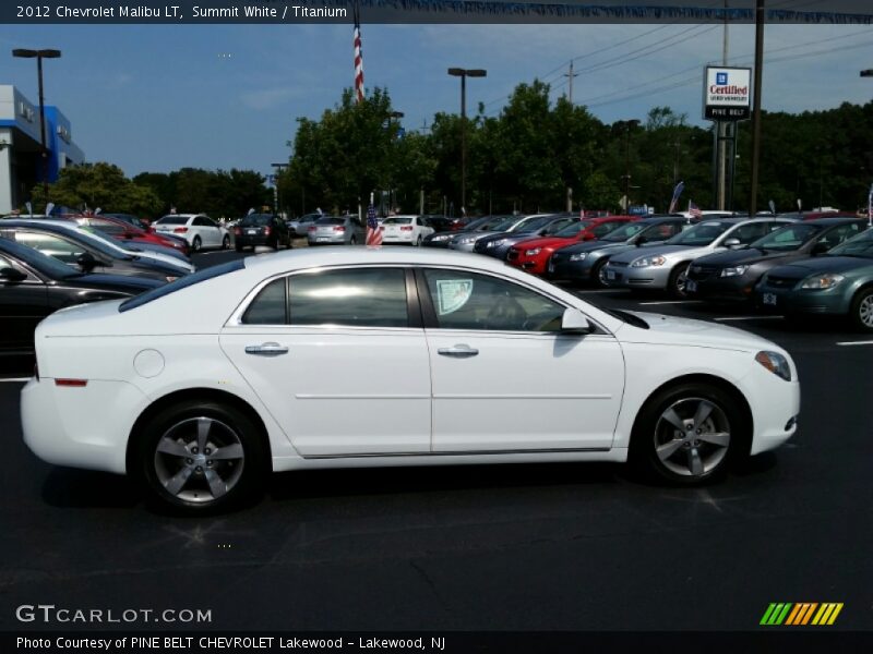 Summit White / Titanium 2012 Chevrolet Malibu LT