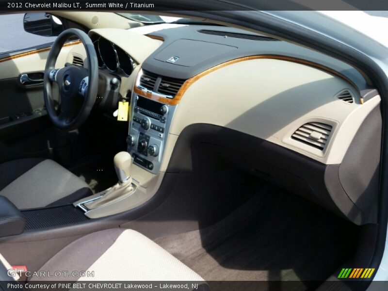 Summit White / Titanium 2012 Chevrolet Malibu LT