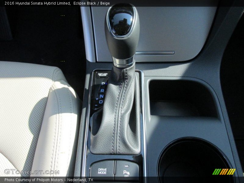  2016 Sonata Hybrid Limited 6 Speed SHIFTRONIC Automatic Shifter